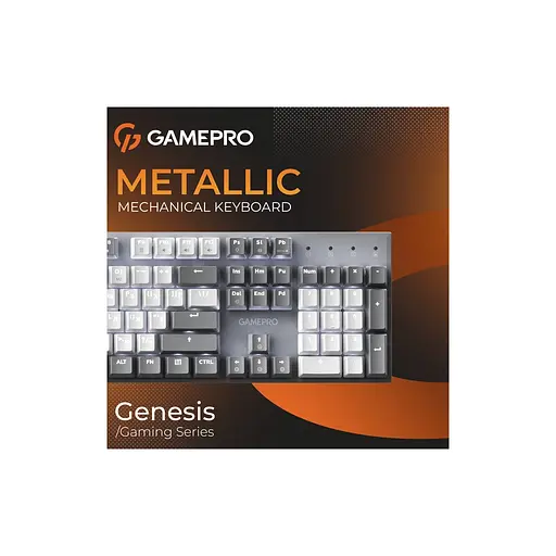 Клавіатура GamePro Genesis Metallic MK144G Outemu Red Switch USB UA Gray (MK144G) - фото 7