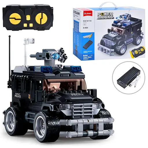 Конструктор Штурмова машина, M38-B1156, 412 деталей, на радіокеруванні, 38x29x10 см