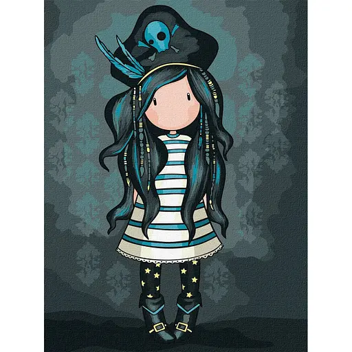 Картина за номерами "Black Pearl Santoro Gorjuss Collection" KHO8679, 30х40 см