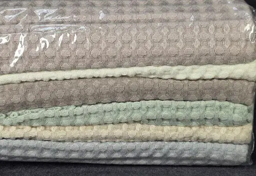 Набір банних рушників із льону 6 шт. 140х70 см L&M Home Textiles DT-517-72 вафельні рушники пастельні кольори в наборі - фото 8