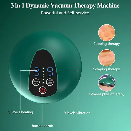 Набор для банковской терапии KTS 3 в 1 с красным светом. - фото 3