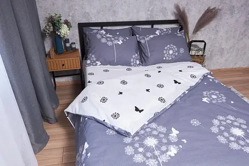 Комплект постельного белья Moon&Star Бязь Gold Люкс Hogweed King Size 220x240 наволочки 2х50х70 - фото 4