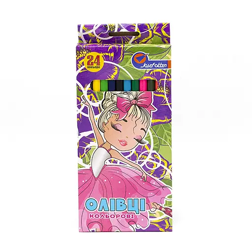 Карандаши деревянные J. Otten Балерина, 24 цвета