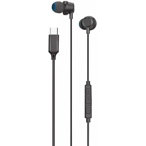 Наушники Proove проводные Scape C1 Type-C черные - фото 1