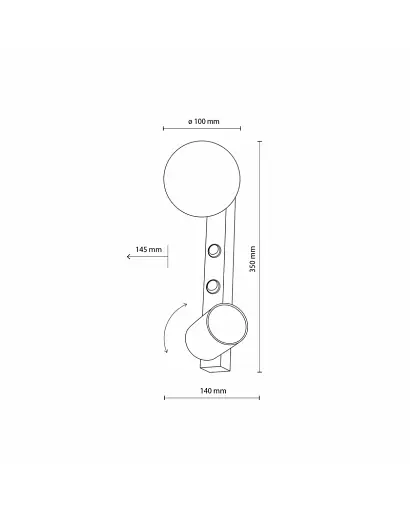 Бра Tk Lighting 10148 Vox GU10+G9 2x10+6W IP20 Bk - фото 2