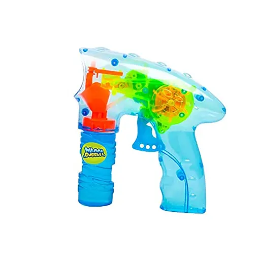 Пистолет с мыльными пузырями, со световыми эффектами, автоматический, с мыльным раствором (в ассортименте) 609-2 - фото 2
