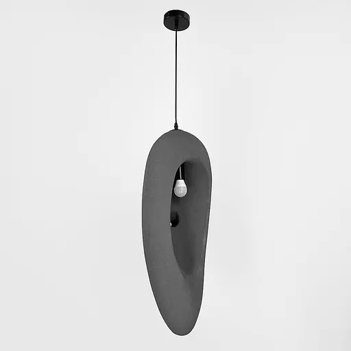 Светильник со скульптурным серым плафоном 70х25 см | Line F | Арт. MJ36-718 GR - фото 1