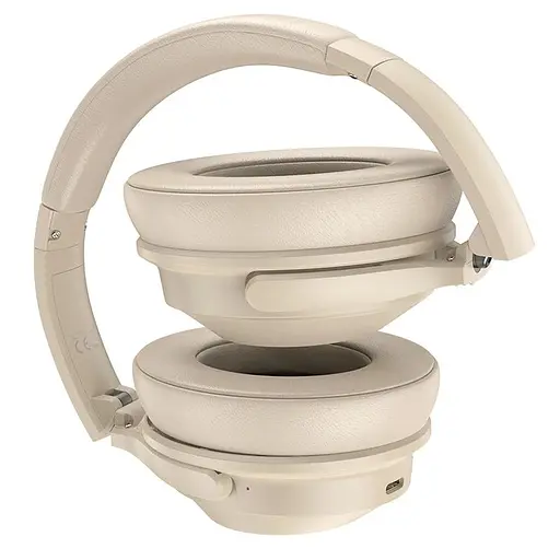 Навушники Hoco W37 Sound Active Noise Reduction BT headset | BT5.3, AUX, 33h | gold - фото 2