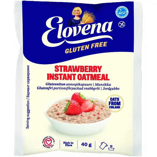Каша овсяная Elovena клубника 200 г (868361)
