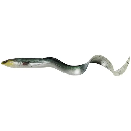 Силікон Savage Gear 3D Real Eel Loose Body 200 мм 27.0g Green Silver (поштучно)