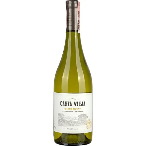 Вино Carta Vieja Chardonnay белое сухое 0.75 л - фото 1