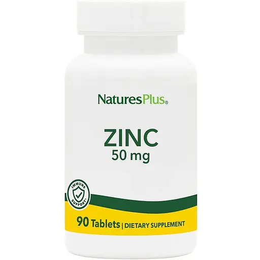 Вітаміни та мінерали Natures Plus Zinc 50 мг 90 таблеток