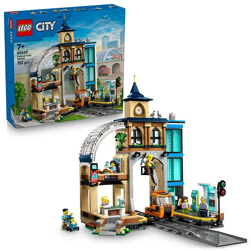 Конструктор LEGO City Центральный железнодорожный вокзал 752 детали (60469) - фото 4