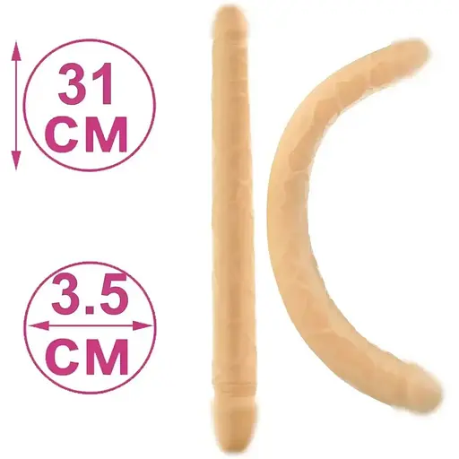 Двосторонній фалоімітатор Double Dong 31 см  - фото 1