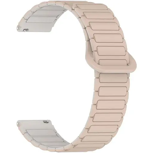 Ремешок DK CDK для Xiaomi Amazfit Bip U / U Pro 20mm Silicone Shaped Magnetic Band (018822) (pink sand / grey)