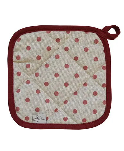 Прихватка Прованс Глория Горох, 20х20 см, красный (14599)