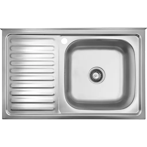Кухонная мойка Kroner KRP Satin - 5080R (0,8 мм) (CV022821) - фото 1