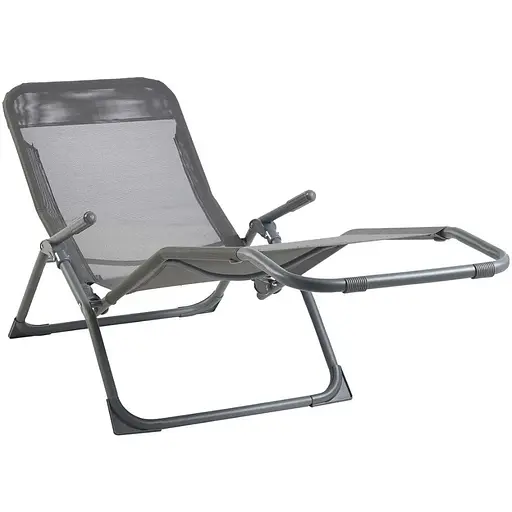 Кресло-шезлонг Jumi раскладной серый - фото 7