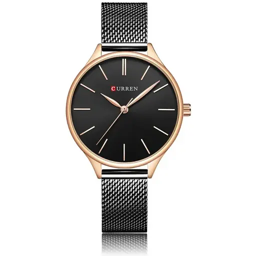 Годинники наручні жіночі Curren 9024 Black (18680)