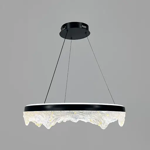 Люстра с подвесным корпусом в виде тающих гор с патиной Ø 60 см Line F | Ст. MJ374-600 BK - фото 3