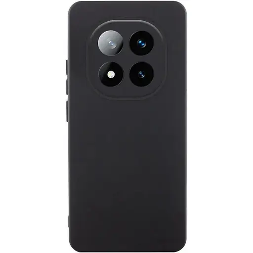 Чехол TPU Getman Liquid Silk Full Camera для Xiaomi Redmi Note 14 Pro+ 5G Черный / Black