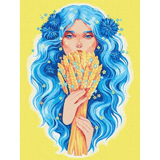 Картина за номерами "Золото України" ©lesya_nedzelska_art Ideyka KHO8309 30х40 см