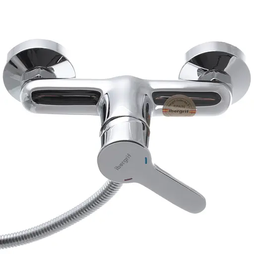 Змішувач для душу Ibergrif Square M12022 IB0024, Хром - фото 2