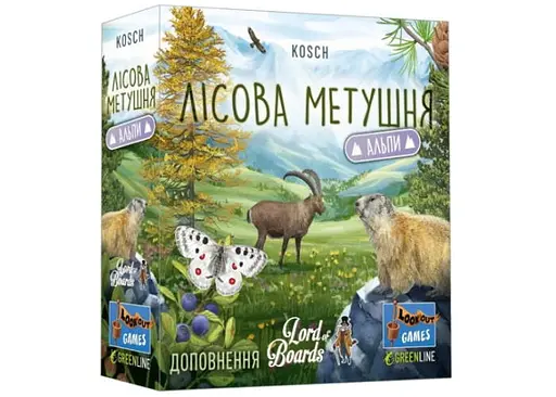 Настільна гра Lords of Boards Лісова метушня. Альпи (Forest Shuffle: Alpine Expansion) (укр.) (LOB2405UA)