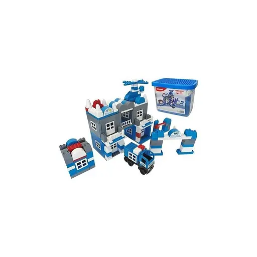 Конструктор Полиция Doloni 013888/02 в пластиковом боксе 231 деталь - фото 2