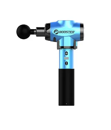 Перкуссионный мышечный ударный массажер Booster Е триггерных точек Синий - фото 3