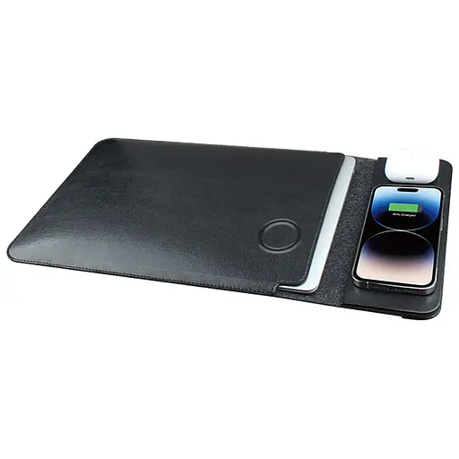 Підставка-чохол для ноутбуку STAND JD-S97 з БЗП 4in1 15W (13-14'') Black - фото 4