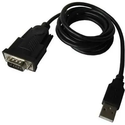 Адаптер Usb Dynamode, черный, Usb 2.0 - RS-232 (COM) , 1.5 м, чипсет FT232RL (FTDI-DB9M-02) - фото 1