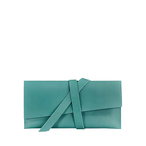 Кожаный женский тревел-кейс Voyager 1.2 Бирюзовый - фото 6