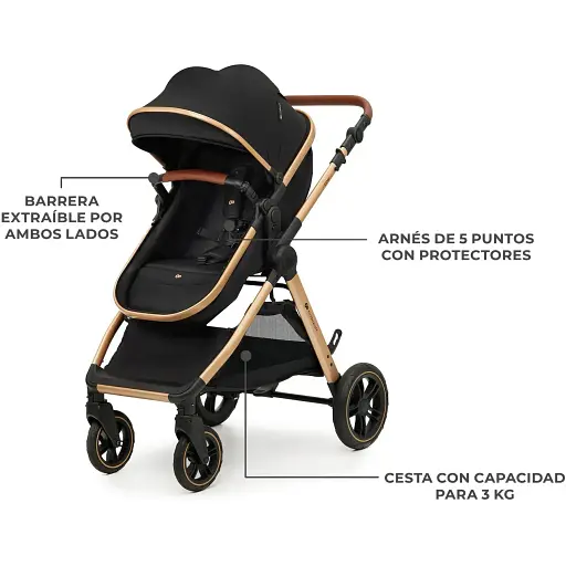 Універсальна коляска 2 в 1 Kinderkraft Esme Black (KSESME00BLK2000) - фото 2