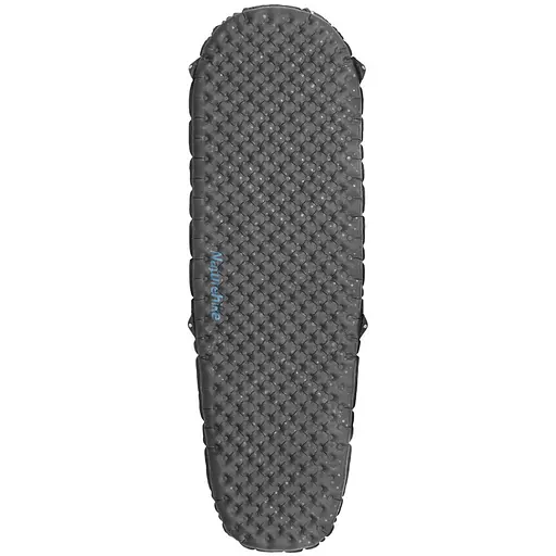 Матрас туристический надувной одноместный Naturehike CNH22DZ018, сверхлегкий, 183х58х7 см, серый, для туризма с мешком для надува.