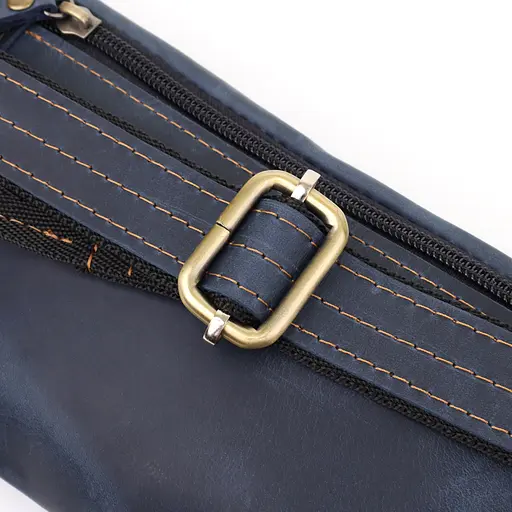 Красивая сумка-бананка для мужчин из натуральной винтажной кожи SHVIGEL 34х12х4 см sum0027471 - фото 5