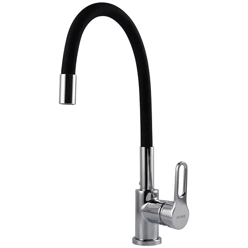 Змішувач для кухні Globus Lux Dolly GLD-0203LR-BL чорний одноважільний для мийки та приготування їжі