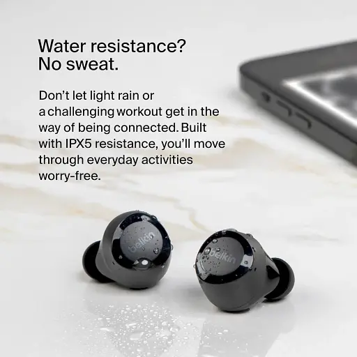 Наушники Belkin TWS Soundform Bolt True Wireless черные - фото 7