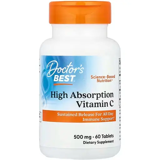 Витамин С Doctor's Best Vitamin C устойчивый 500 мг 60 таблеток (DRB-00191)