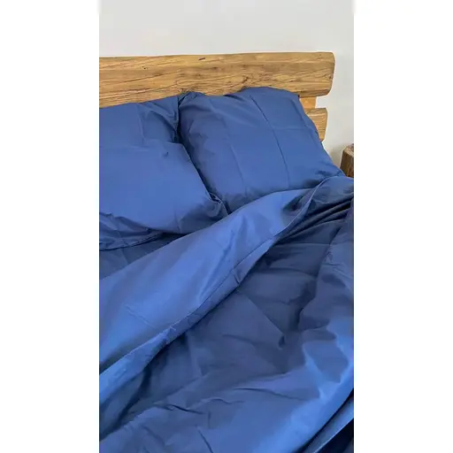 Комплект постельного белья Евро #Magic blue магический синий