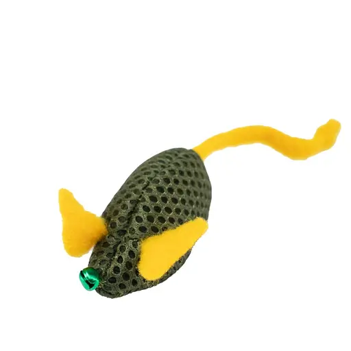 Игрушка мягкая для кошек Agility с кошачьей мятой, мышка с колокольчиком разные цвета 6.5 см (30060-8) - фото 13