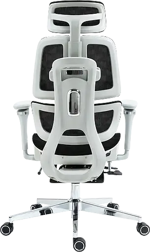 Офисное кресло GT Racer черно - белое (B-2450 White/Black) - фото 8