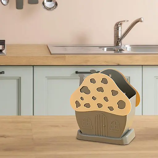 Подставка для сушки и хранения столовых приборов в виде домика, Yu Xin Розовый 87646 - фото 9