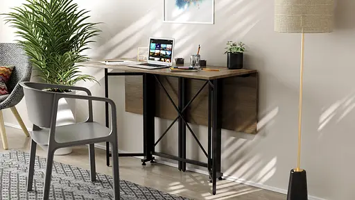 Стіл-книга трансформер Спайдер Ferrum-decor 750x1150x880 Чорний метал ДСП Дуб Сонома Трюфель 16 мм (FRD-105092) - фото 8