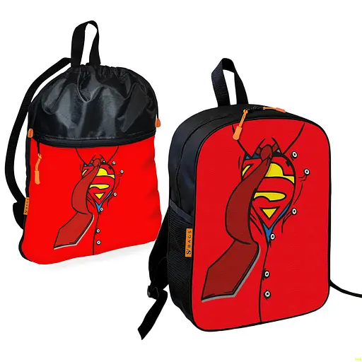 Школьный рюкзак детский Человек-паук + Сумка для обуви спортивной формы рюкзак-мешок мальчику (01895)