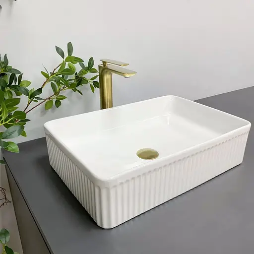 Умивальник VBI Brescia white накладний VBI-013900, Білий - фото 1