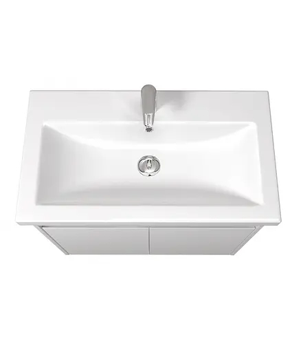 Тумба Мойдодир Сіті 80-U з умивальником Cosmopolitan 80 Білий підлогова/підвісна Білий - фото 2