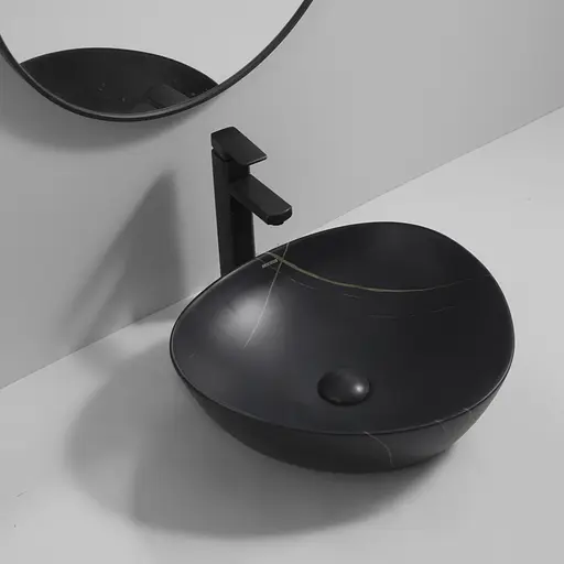 Умивальник накладний Mixxus Premium Wave-0104 marble 460x420x130 мм MP6534, Мармур - фото 2