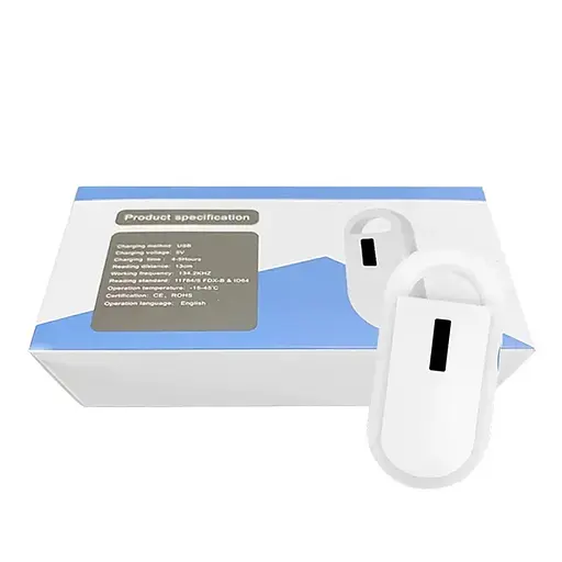 RFID зчитувач чипів капсул ідентифікаторів тварин на частоті 134.2kHz Faread PT-160, білий - фото 6