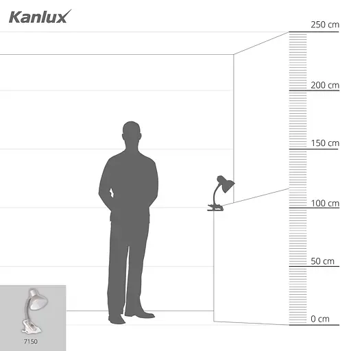 Лампа настільна Kanlux SUZI HR-60-SR (7150) - фото 3